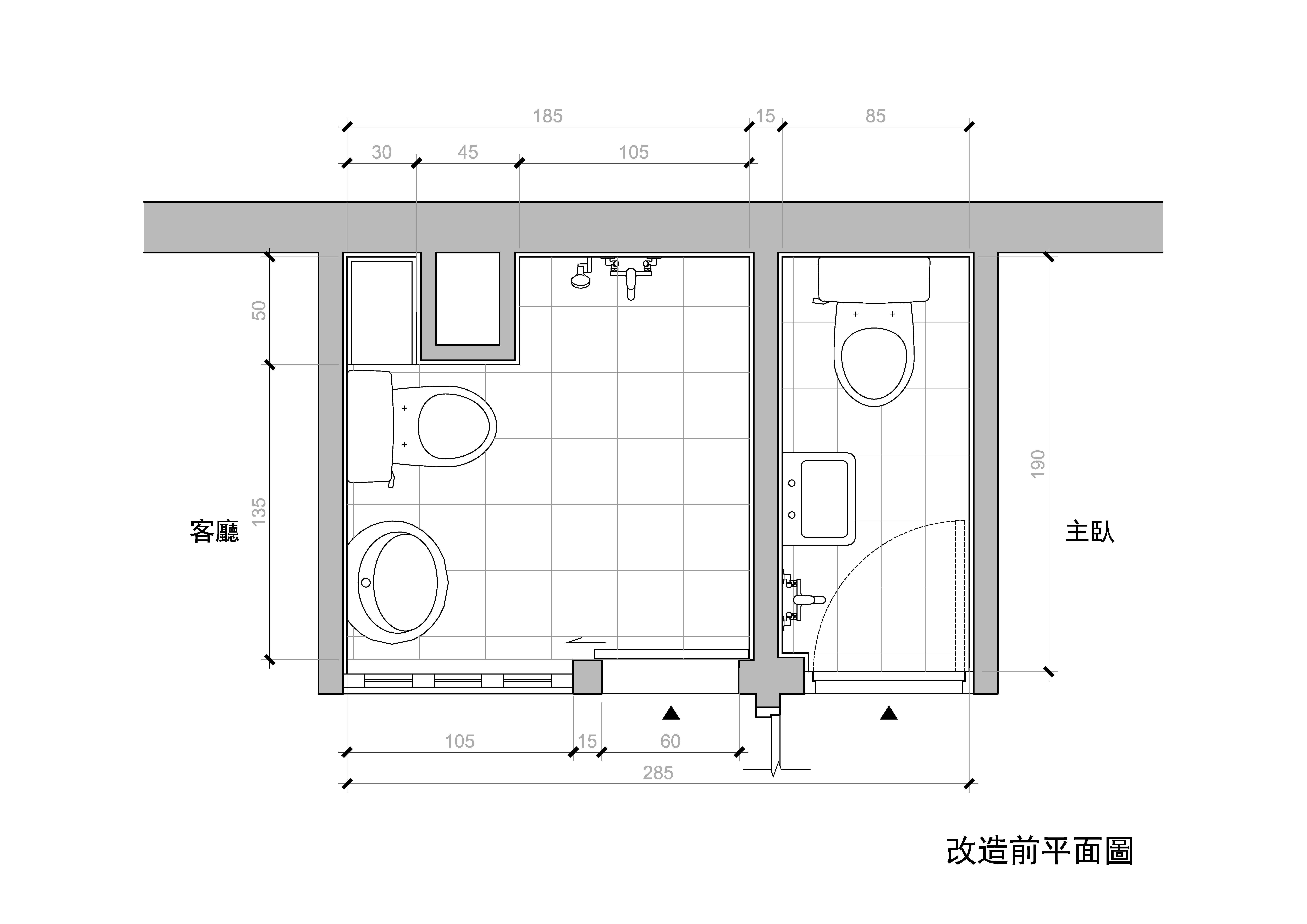 1.5×3｜改造前配置圖